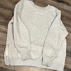 SO Light Gray Women's Crew Neck Sweater